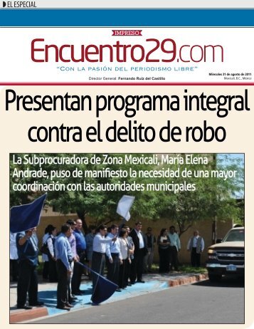 La Subprocuradora de Zona Mexicali, María Elena Andrade, puso ...