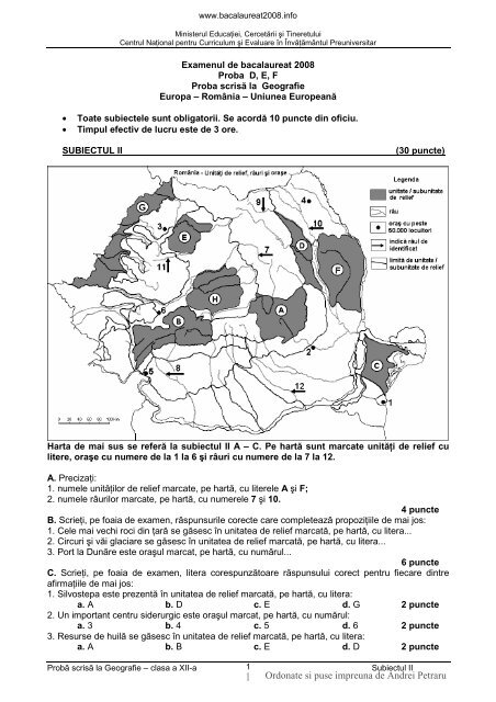 1 Ordonate si puse impreuna de Andrei Petraru - Profu' de geogra'