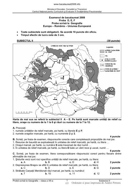 1 Ordonate si puse impreuna de Andrei Petraru - Profu' de geogra'