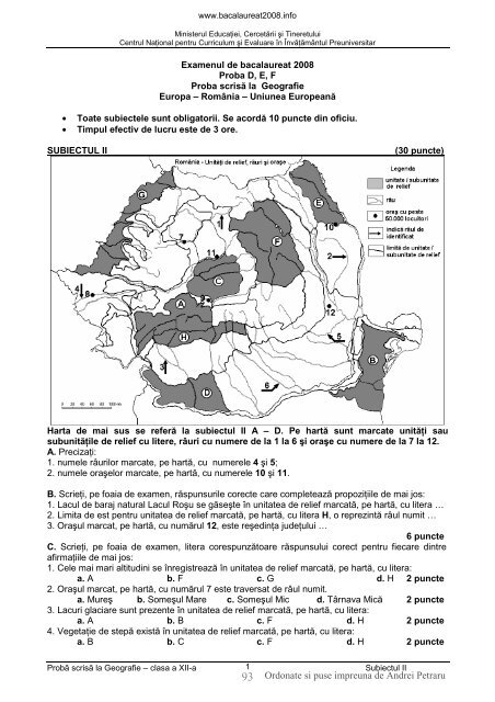 1 Ordonate si puse impreuna de Andrei Petraru - Profu' de geogra'