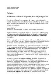 El cambio climático es peor que cualquier guerra