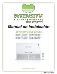 PISO TECHO Manual de instalación - climas | aire acondicionado