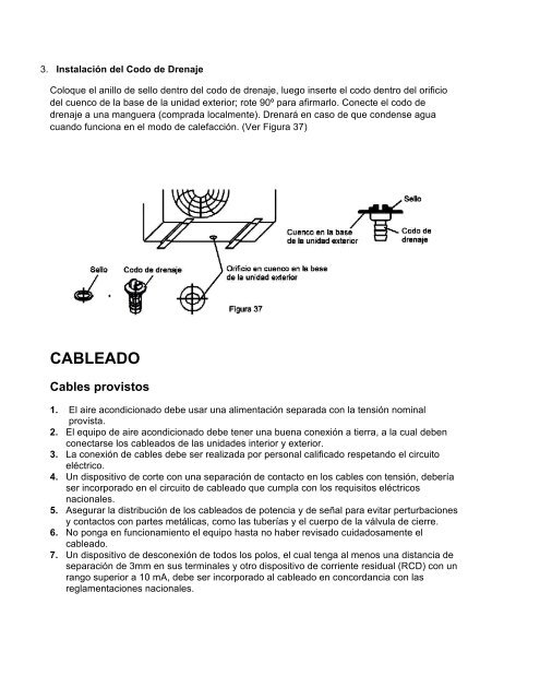 PISO TECHO Manual de instalación - climas | aire acondicionado