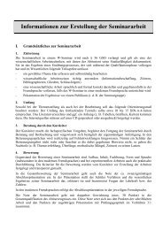 Informationen zur Erstellung der Seminararbeit - Karl-Ernst ...