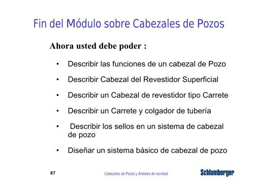 cabezales de pozo y árboles de navidad - Metro Emergencias