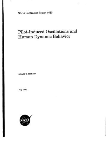 Pilot-Induced Oscillations and Human Dynamic Behavior