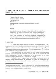 ACERCA DE UM MITO: O VÓRTICE DE CORIOLIS NO RALO DA PIA