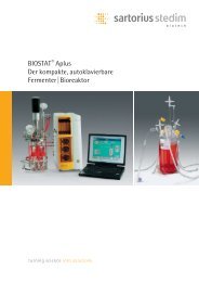 Biostat® aplus Der kompakte, autoklavierbare ... - Sartorius AG