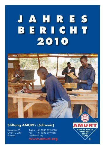 Jahresbericht 2010 (Deutsch) - Amurt