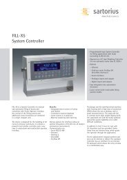 FILL-X5 System Controller - Sartorius