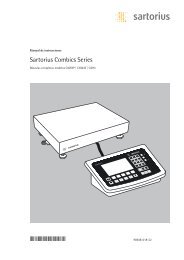 Sartorius Combics Series - Sartorius AG