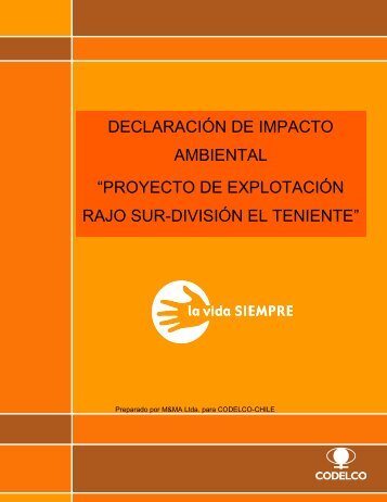 proyecto de explotación rajo sur-división el teniente