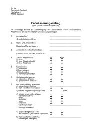 Entwässerungsantrag