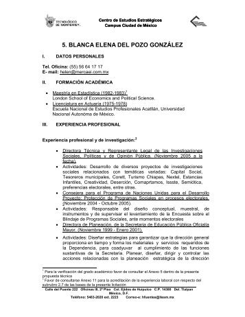 5. BLANCA ELENA DEL POZO GONZÁLEZ