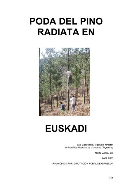 PODA DEL PINO RADIATA EN EUSKADI - Basoa.org