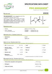 PIDO-MANGANESE - Solabia Group