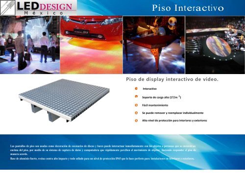 Piso Interactivo - led design mexico