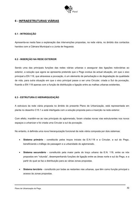 Relatório Final - PU Pego - Câmara Municipal de Abrantes