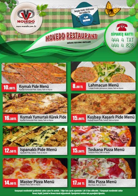 Kuşbaşılı Kaşarlı Pide Menü 13.90 TL - Movedo