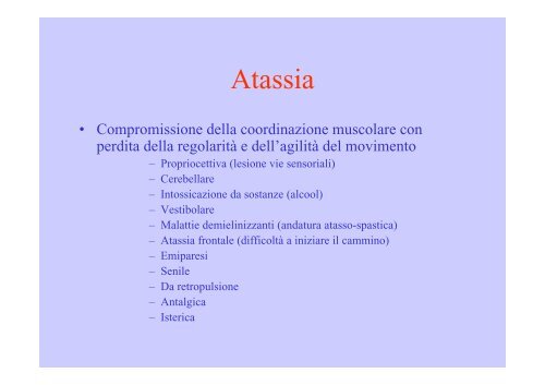 Disturbi delle funzioni motorie - Fisiokinesiterapia.biz