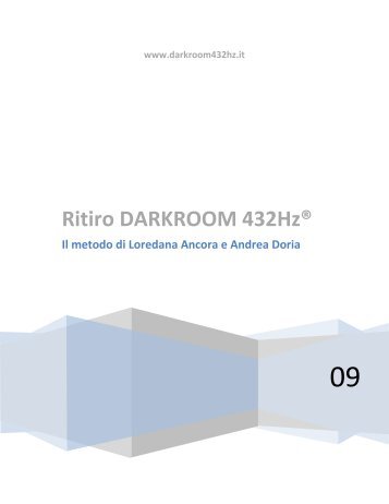 Ritiro DARKROOM 432Hz®