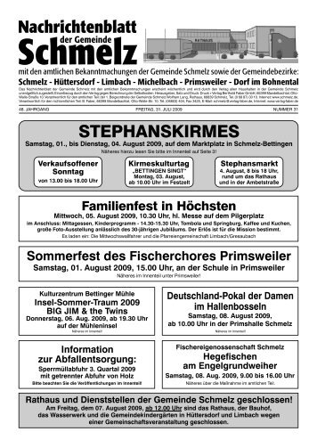 Nr. 31/2009 - Gemeinde Schmelz