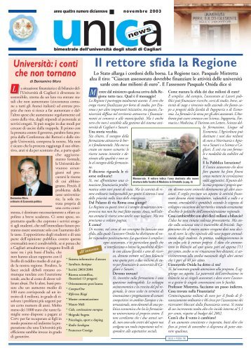 Novembre - numero diciannove - Università degli studi di Cagliari.