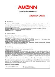 Technisches Merkblatt AMONN UV-LASUR