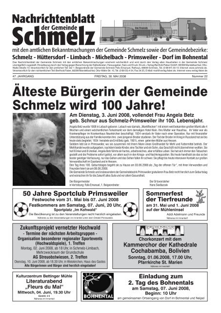 Nr. 22/2008 - Gemeinde Schmelz