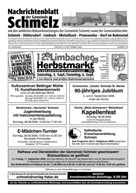 Nr. 36/2009 - Gemeinde Schmelz