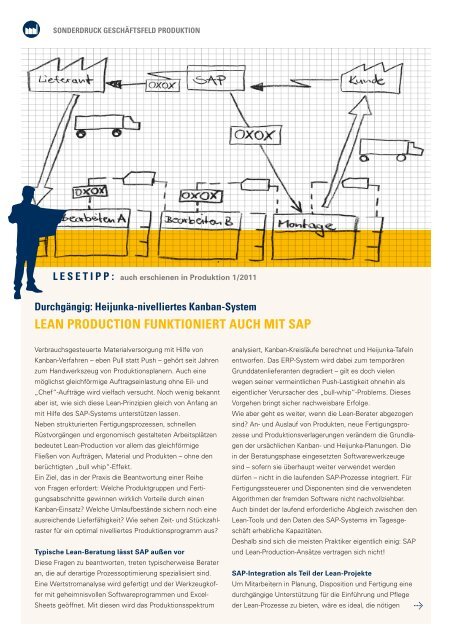 Heijunka Nivelliertes Kanban System Salt Solutions Gmbh