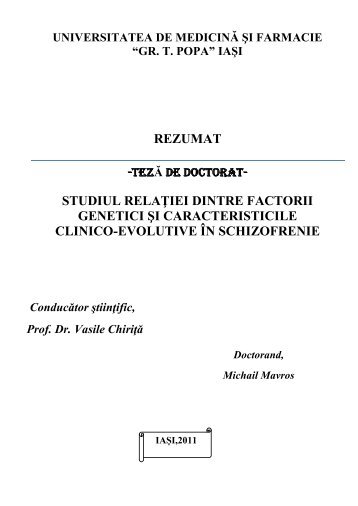 studiul relaţiei dintre factorii genetici şi caracteristicile ... - Gr.T. Popa