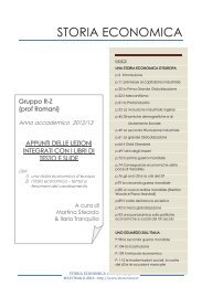 Storia economica r-z - Sharenotes