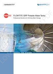 FLOWTITE GRP Potable Water Tanks - Amiantit