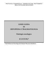 Protocollo diagnostico-terapeutico in patologia oncologica ... - Ciosm.it