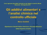 Gli additivi alimentari e le analisi chimiche nel controllo ... - beneventi