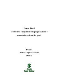 Corso Adest Gestione e supporto nella preparazione e ...