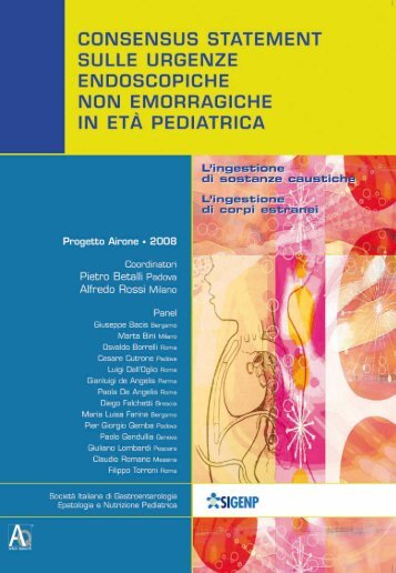 consensus statement sulle urgenze endoscopiche non ... - SIGENP