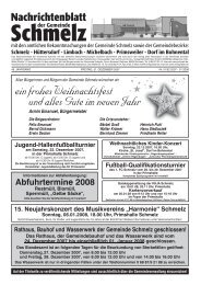 Nachrichtenblatt - Gemeinde Schmelz