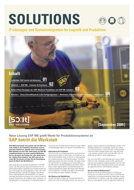 SAP ME - SALT Solutions GmbH