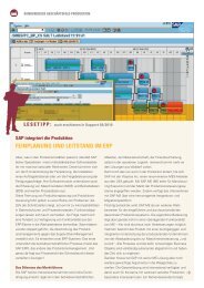 FEInPLAnung und LEITSTAnd Im ERP - SALT Solutions GmbH