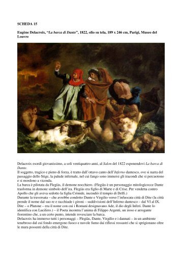 SCHEDA 15 Eugène Delacroix, “La barca di Dante ... - percorsi di arte