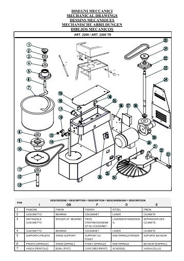 disegni meccanici mechanical drawings dessins mecaniques ...