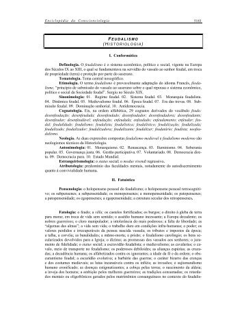 I. Conformática Definologia. O feudalismo é o sistema ... - Reposicons