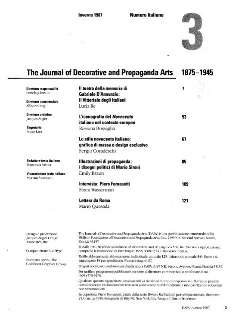 The Journal of Decorative and Propaganda Arts - UCLA Department ...