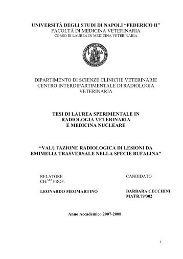 Valutazione radiologica di lesioni da emimelia trasversale nella ...