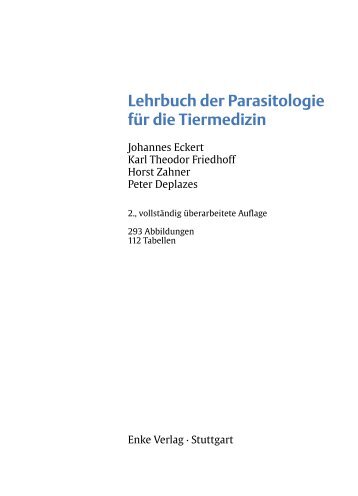 Enke: Lehrbuch der Parasitologie für die Tiermedizin