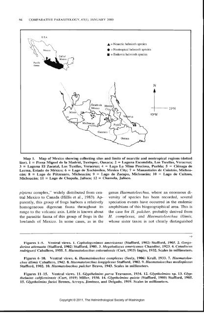 Comparative Parasitology 67(1) 2000 - Peru State College