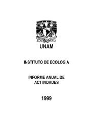 UNAM 1999 - Instituto de Ecología - Universidad Nacional ...