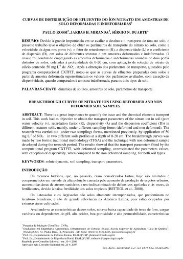 artigo - Departamento de Ciências Exatas - LCE/ESALQ/USP